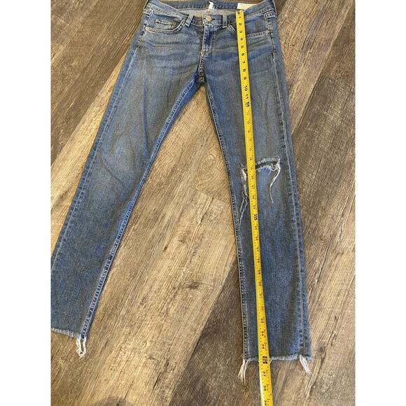 Rag & Bone Jeans Womens Size 28 Distressed Skinny Denim Casual Normcore Pants - Picture 13 of 16